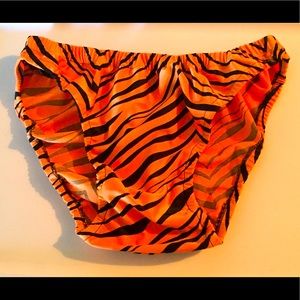 Orange Zebra Hsemaska Bikini Spandex Swimwear